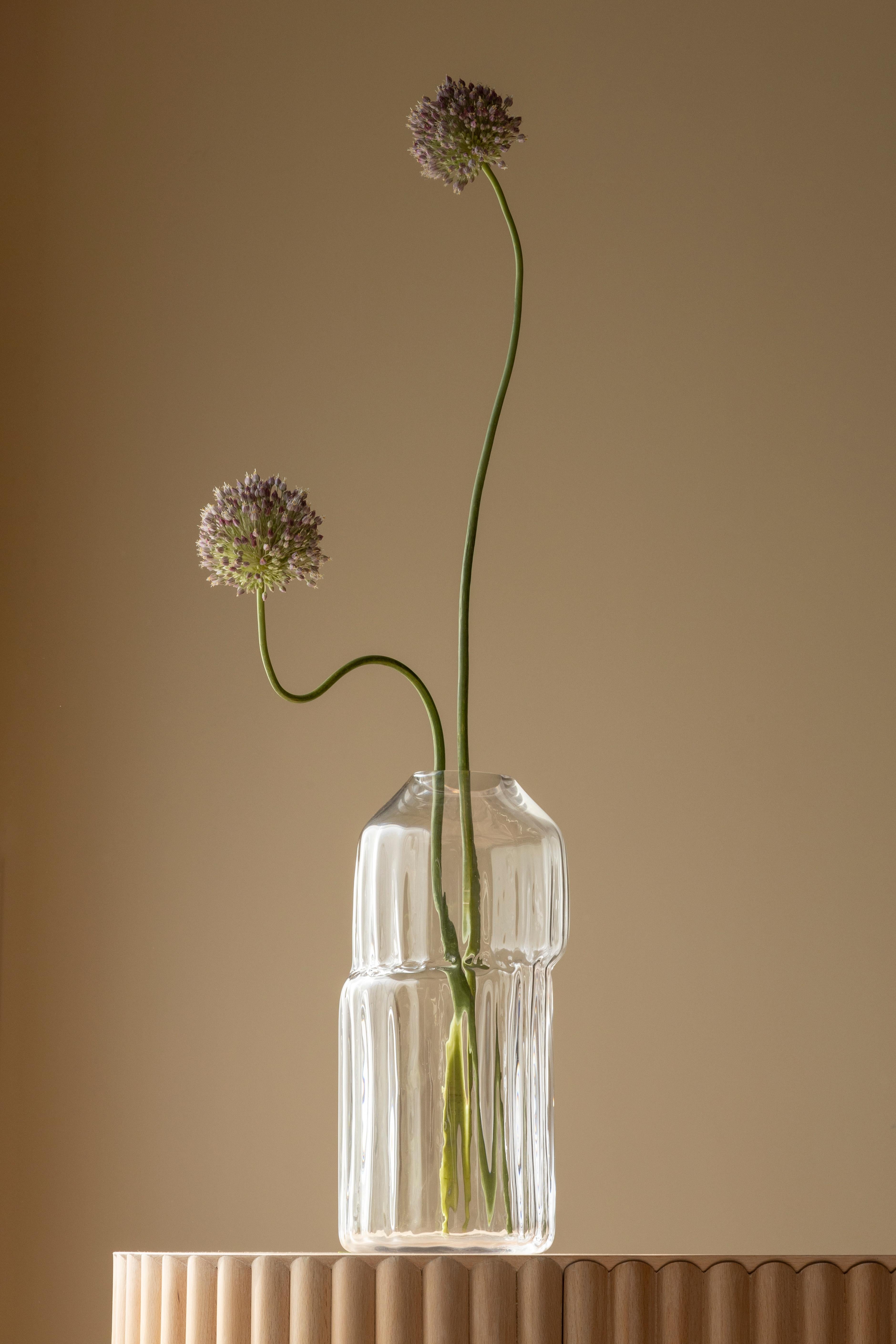 Silice Vase, Blown Glass, Unique 07 2