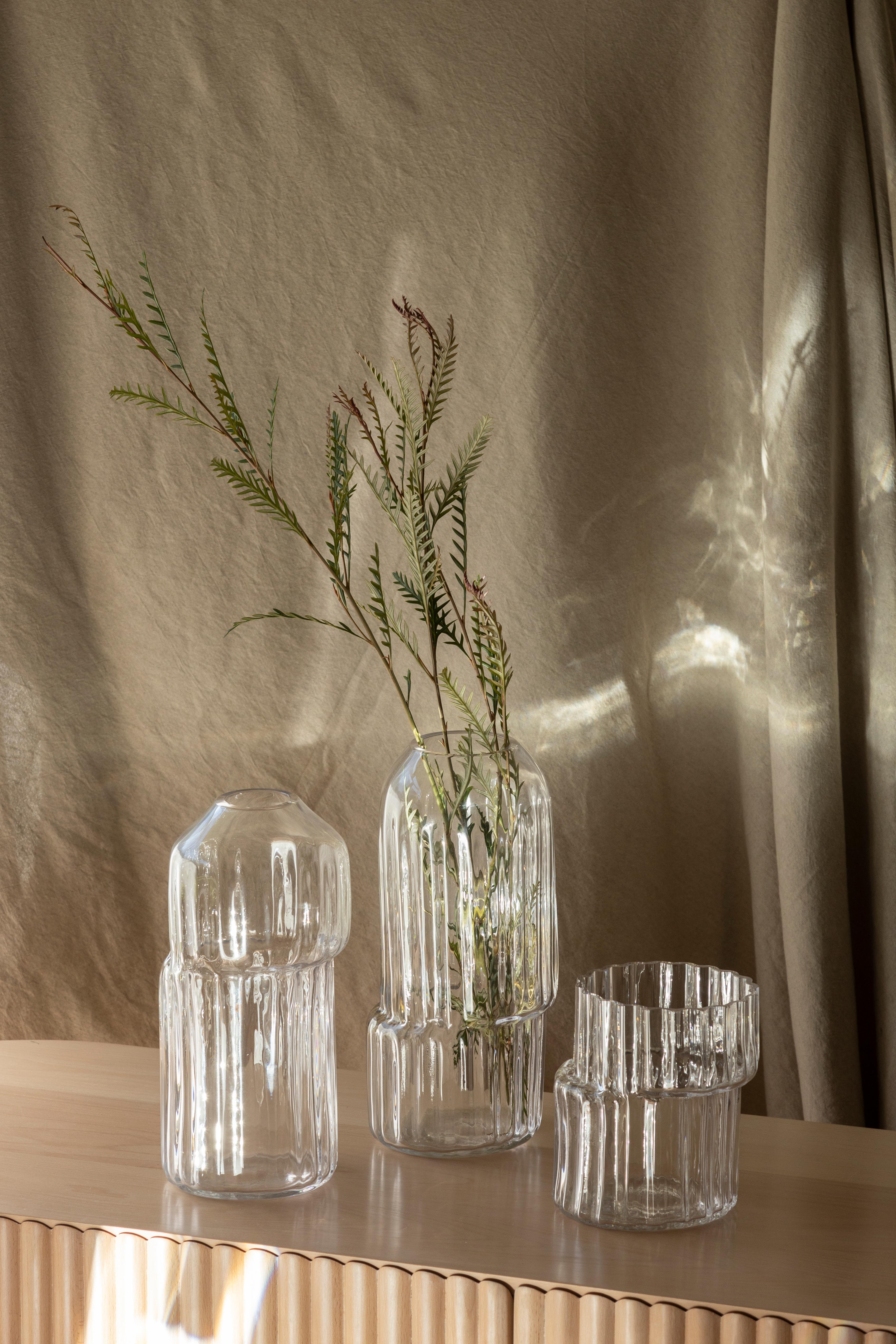 Silice Vase, Blown Glass, Unique 08 3