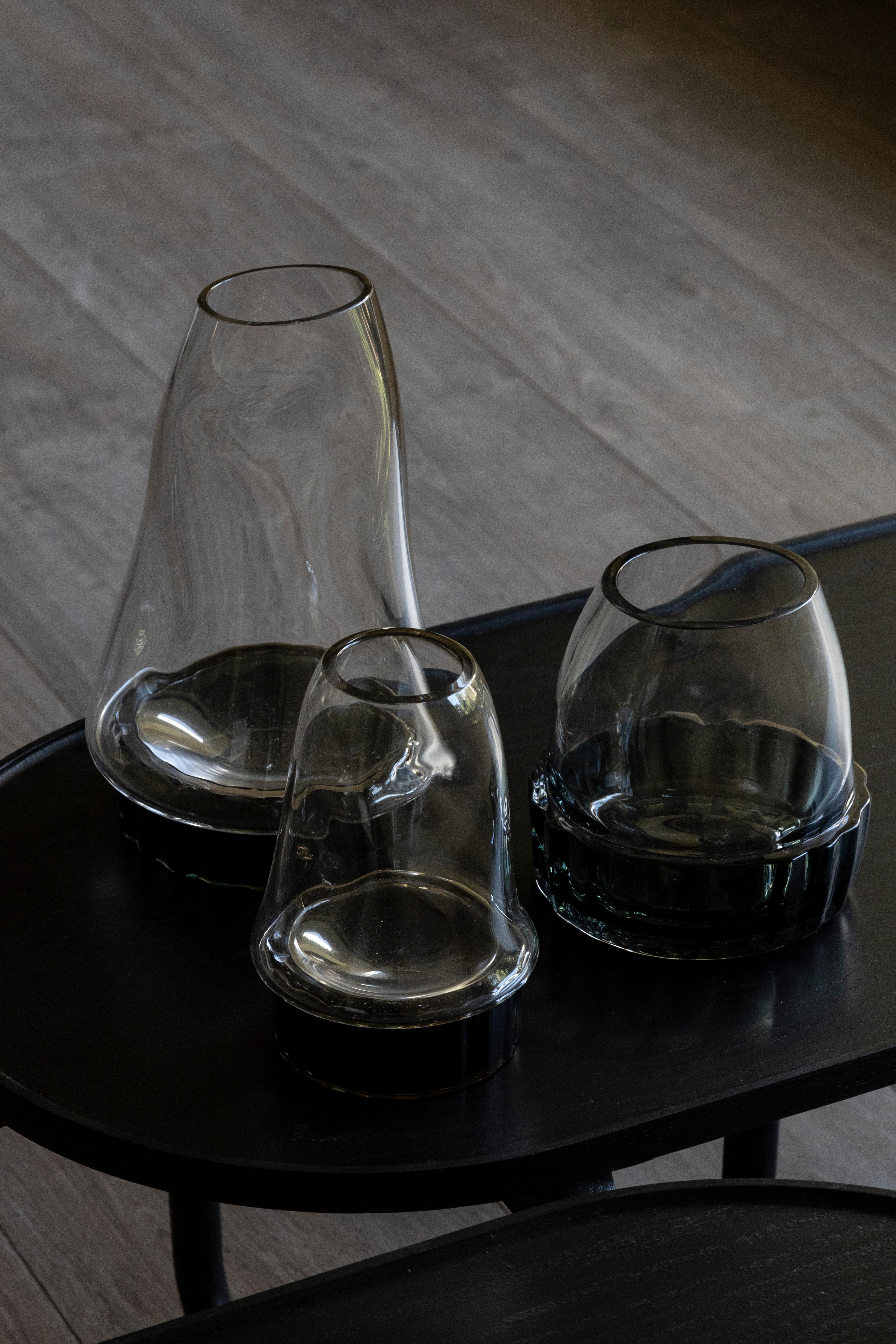 Silice Vase, Blown Glass, Unique 09 2