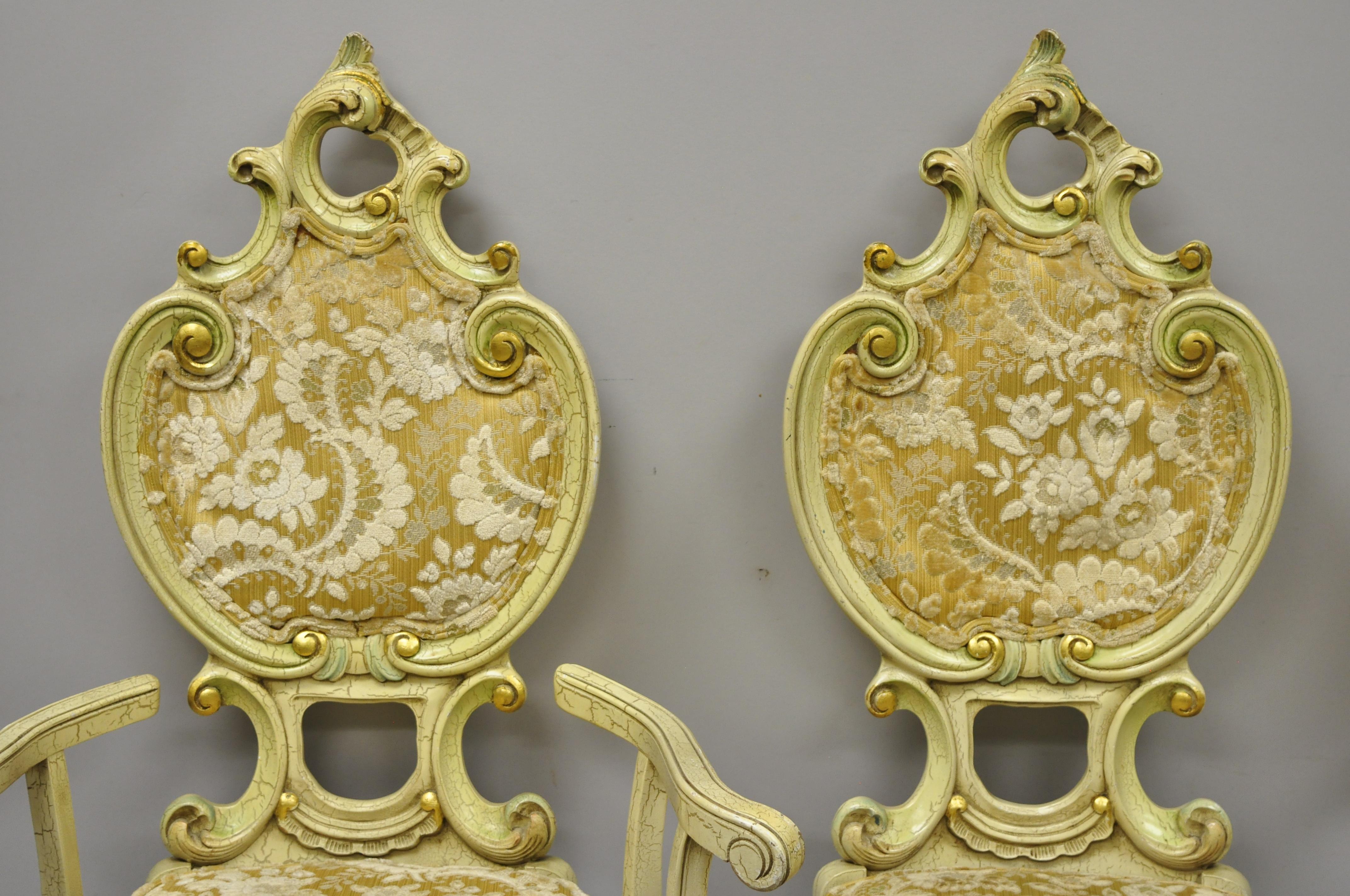 Ensemble de salle à manger baroque italien de style Silik par John Turano & Sons en vente 5