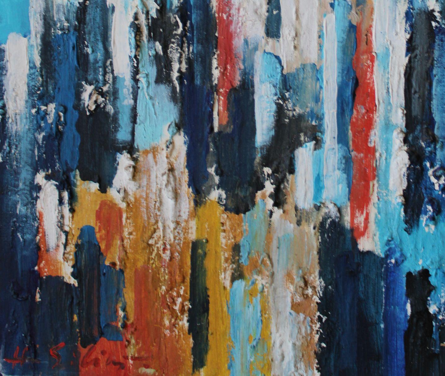 Gotisch (Abstrakter Impressionismus), Painting, von Silins Herberts Ernests