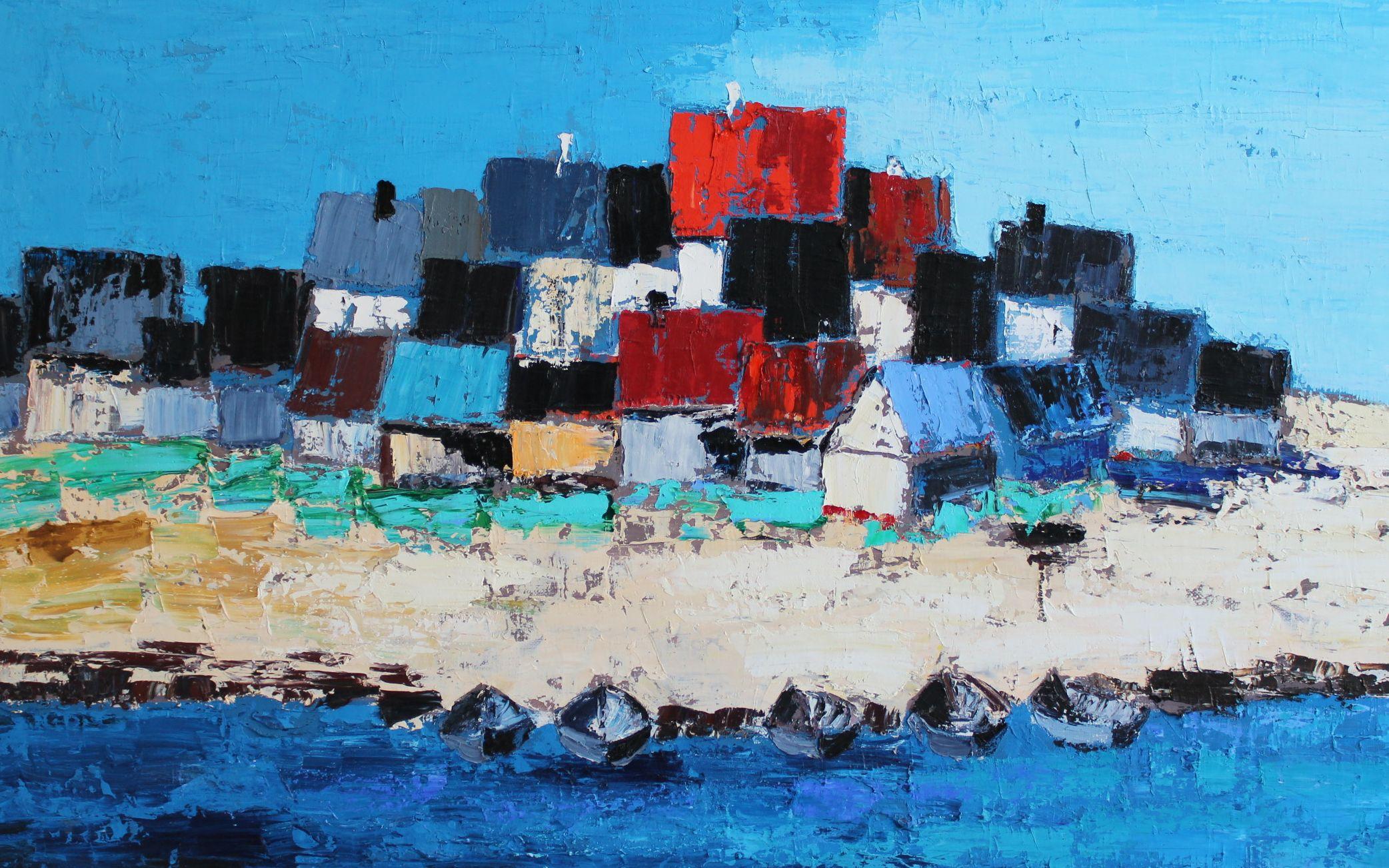 Kaltene - Painting Impressionismo astratto di Silins Herberts Ernests