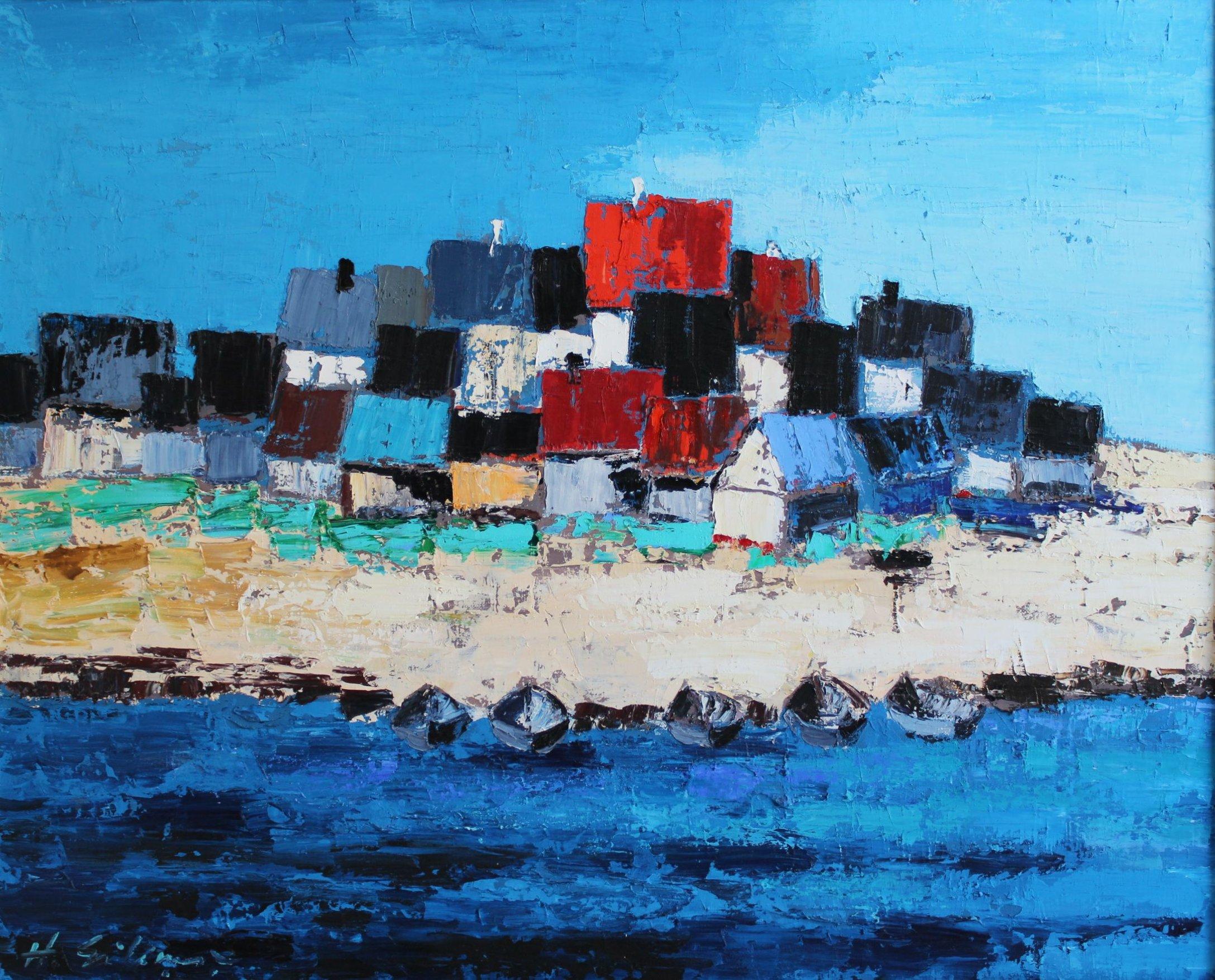 Landscape Painting di Silins Herberts Ernests - Kaltene