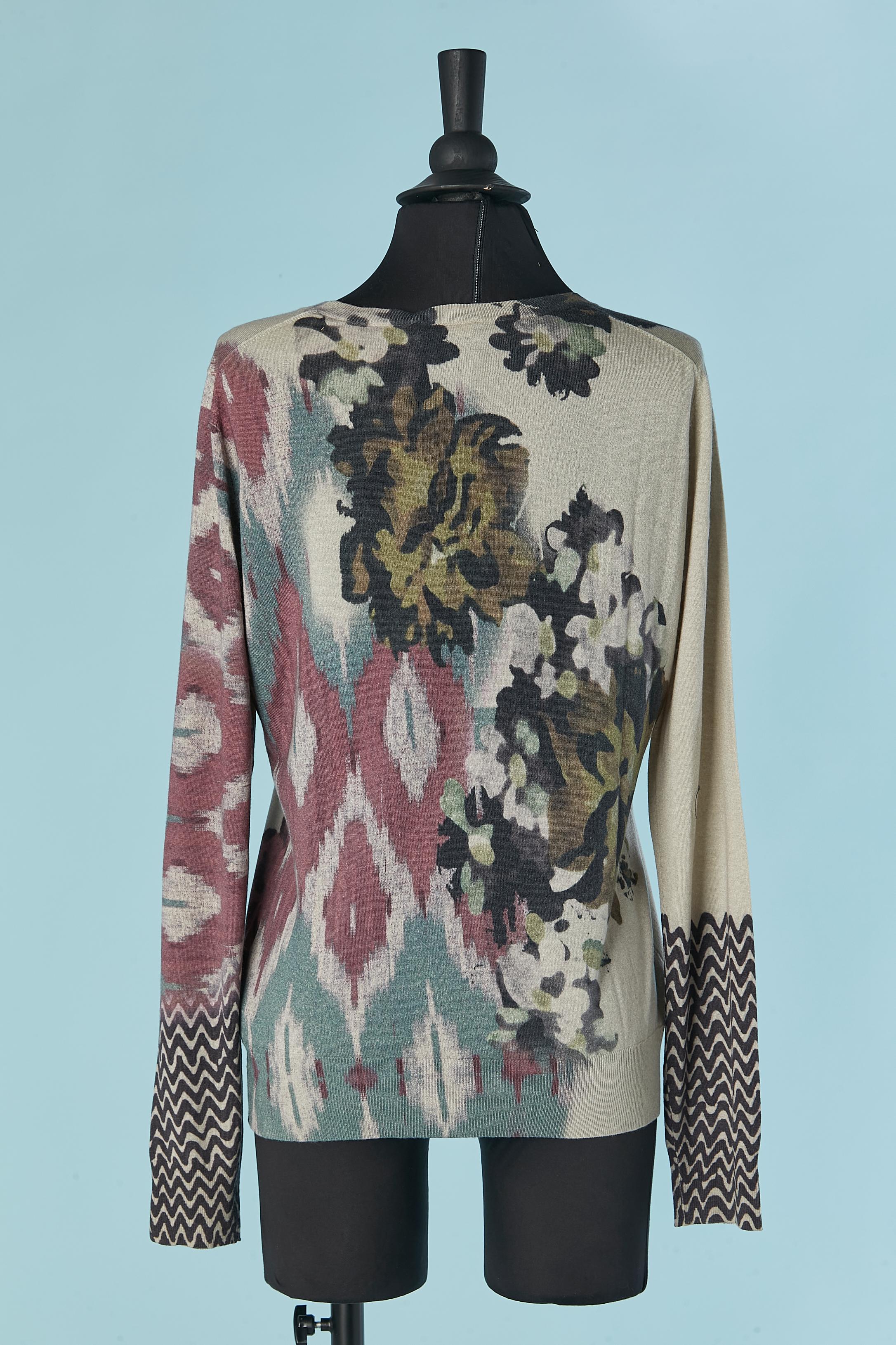 De las mujeres Jersey de seda y cachemira con estampado de flores ETRO en venta