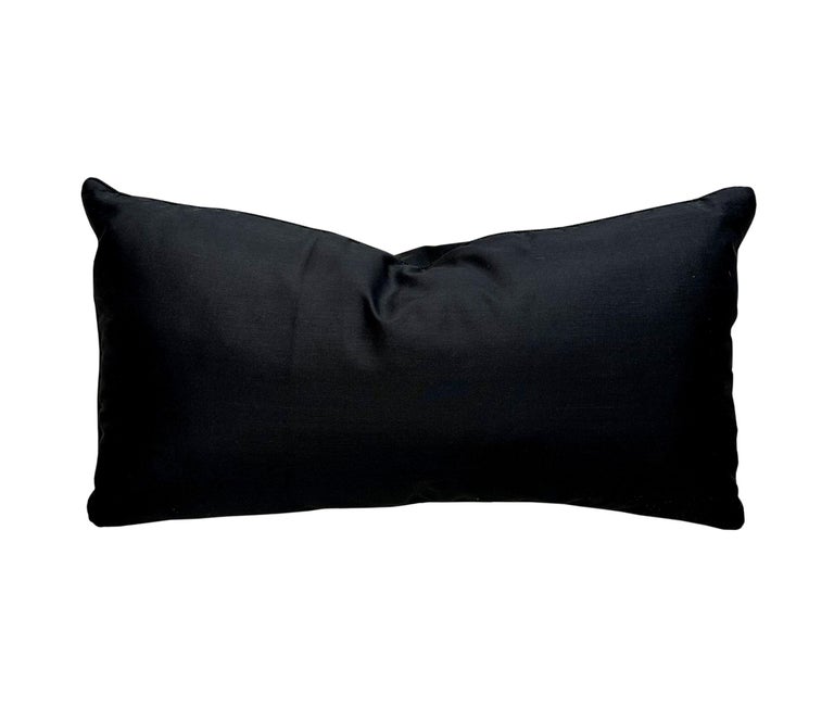 Silk and Leopard Lumbar Pillow For Sale at 1stDibs