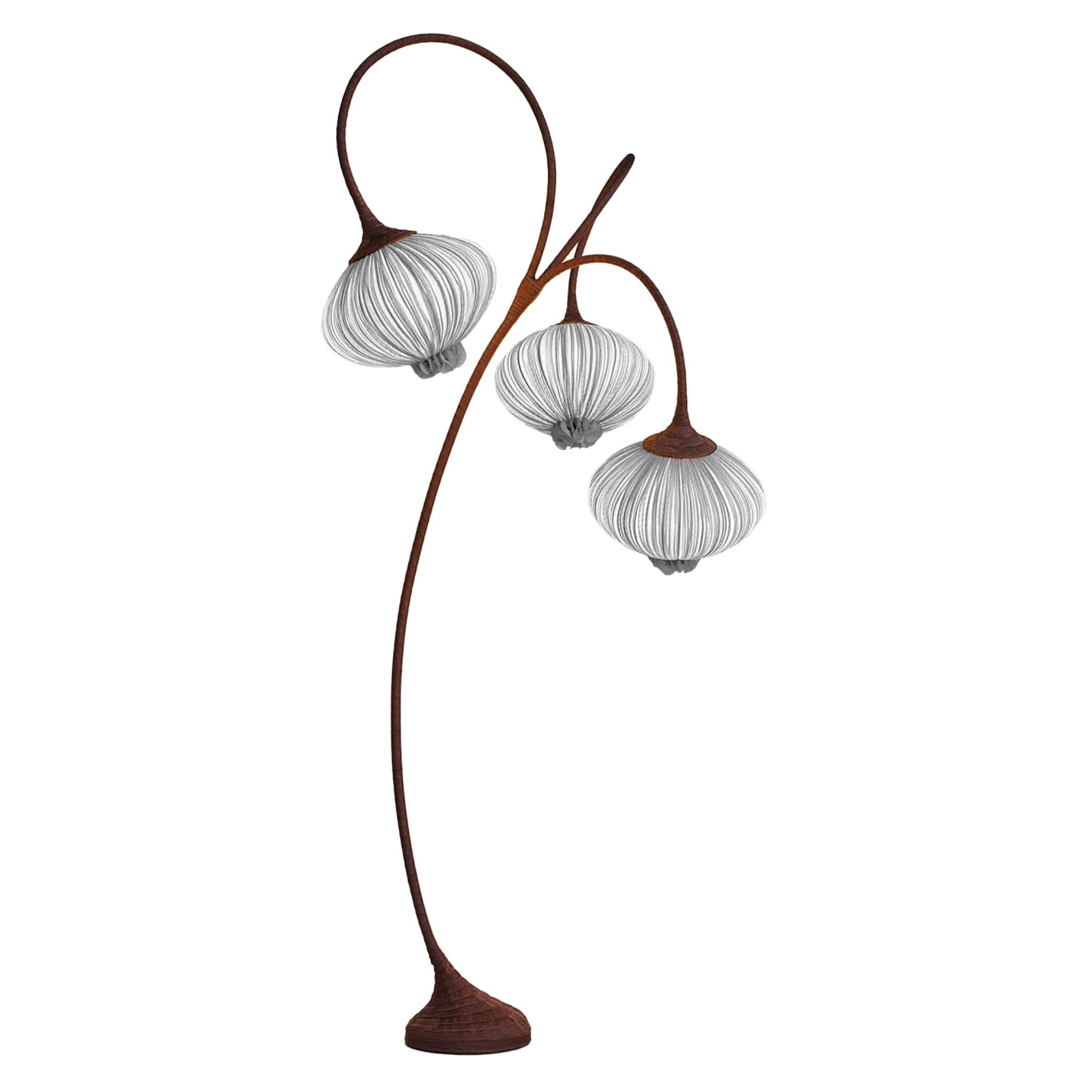 Acciaio Lampada da terra 
