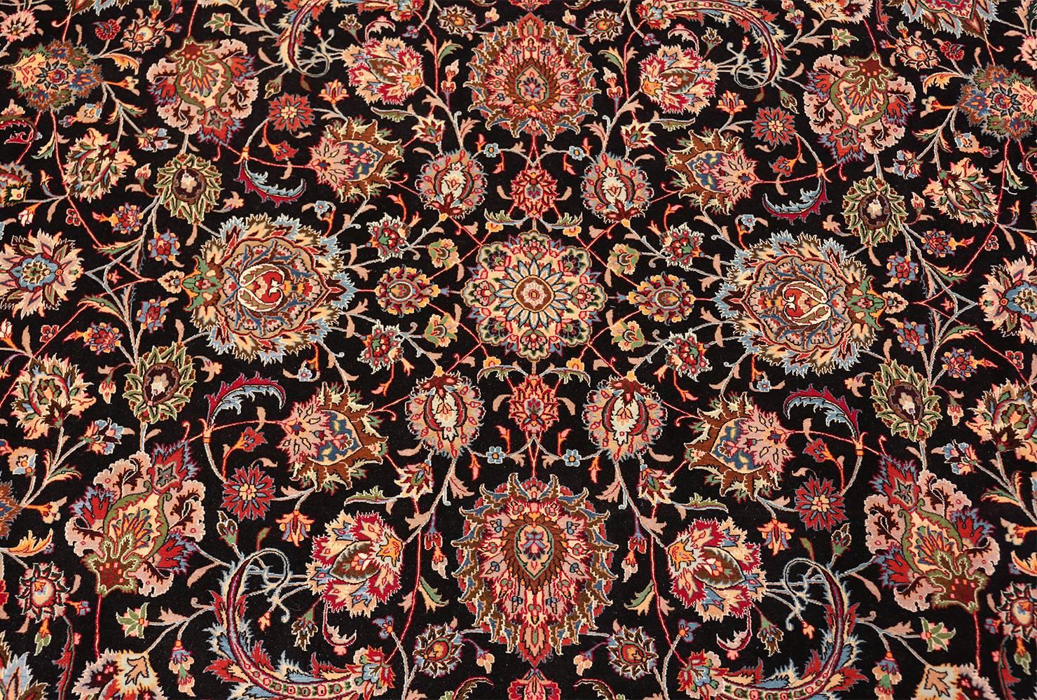 Lana Tappeto persiano vintage Khorassan in seta e lana. Dimensioni: 11' 3