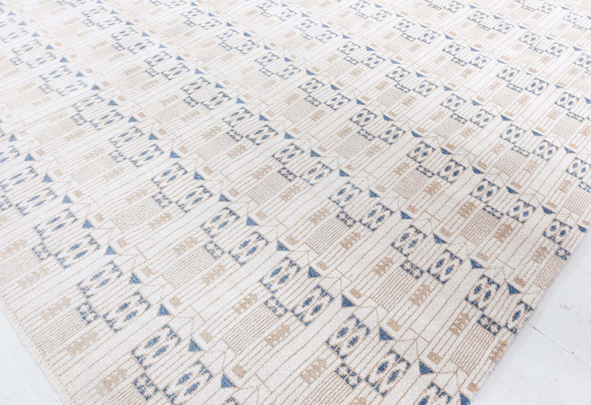 Silk Art Deco Contemporary Rug by Doris Leslie Blau In New Condition For Sale In New York, NY