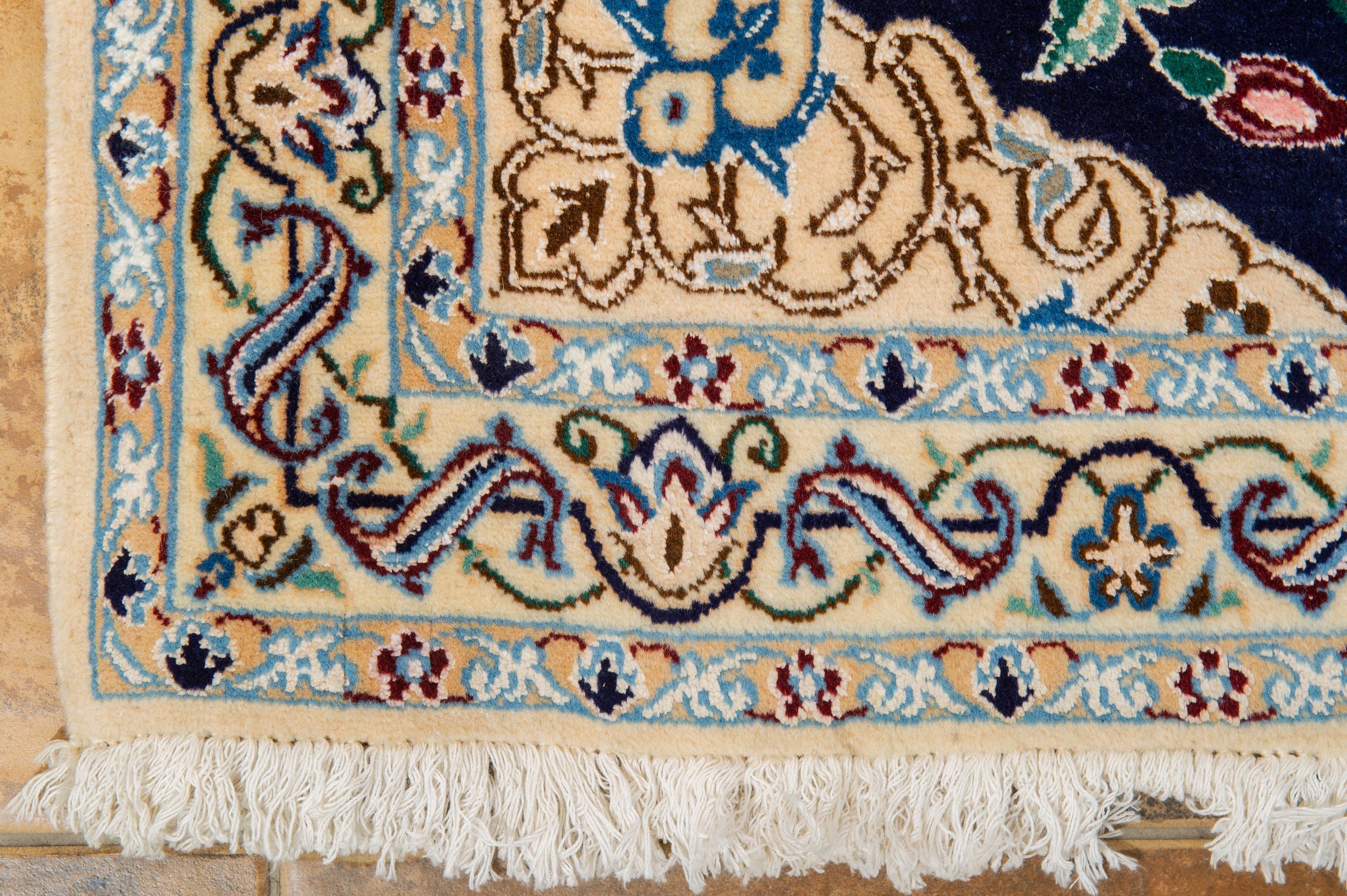 20th Century Silk Blend Agra Carpet For Sale