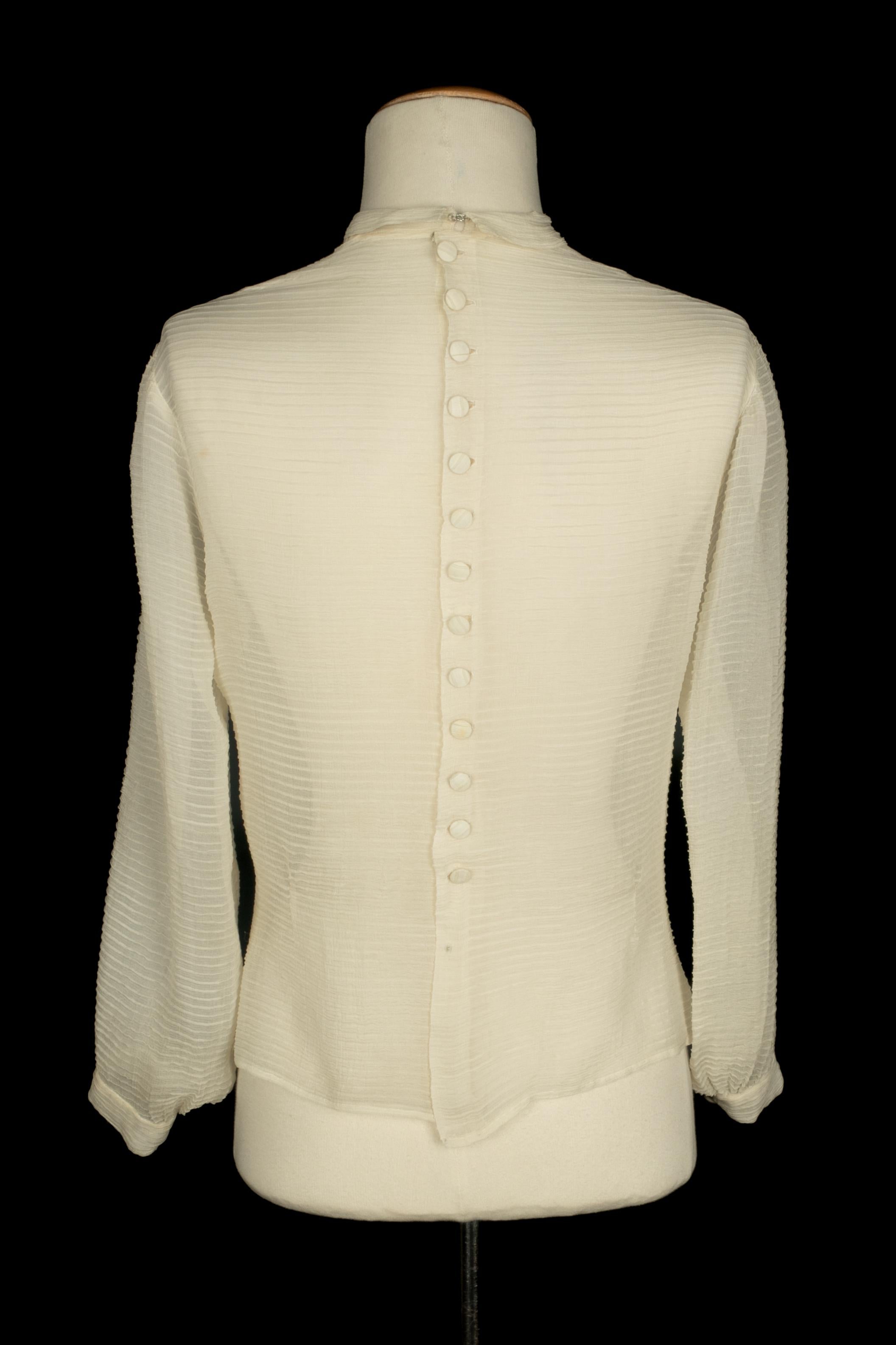 Silk blouse 1940's in vendita 1