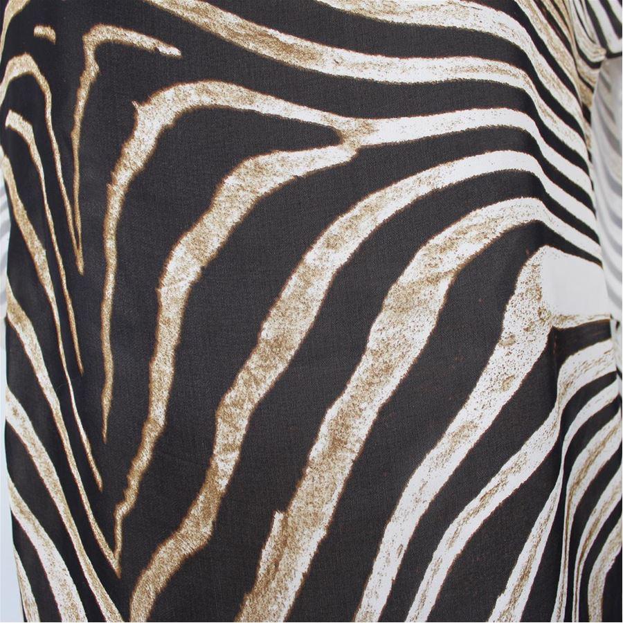 Just Cavalli Silk Zebra print Sleeveless Total length cm 68 (26.77 inches)

