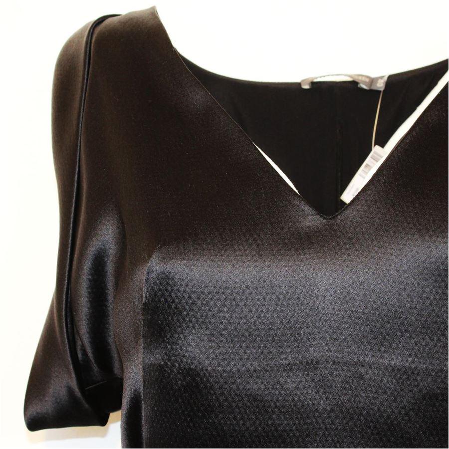 Black Alexander McQueen Silk blouse size 40 For Sale