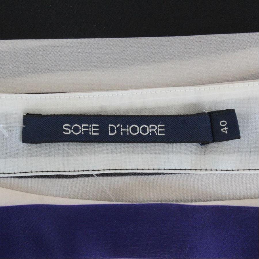Sophie D'Hoore Silk blouse size 44 In Excellent Condition For Sale In Gazzaniga (BG), IT
