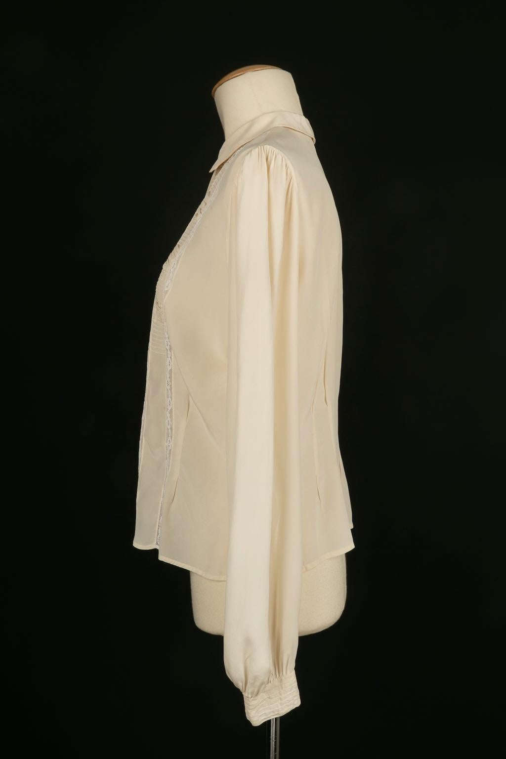 Silk blouse In Good Condition For Sale In SAINT-OUEN-SUR-SEINE, FR