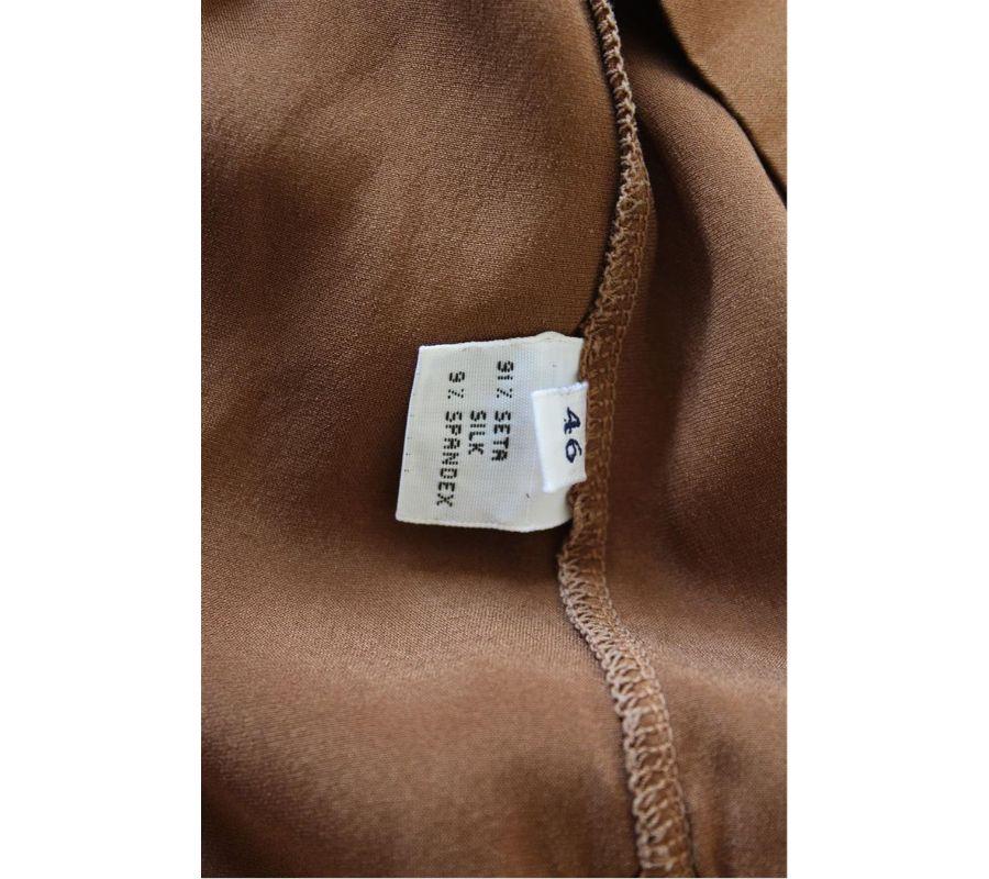 Drumohr Silk Blouse size 46 In Excellent Condition For Sale In Gazzaniga (BG), IT