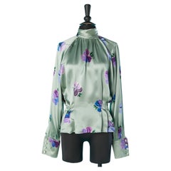 Retro Silk blouse with flower print Ungaro Parallèle 