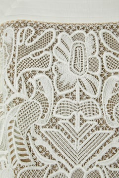 Silk blouse with lace with bird and flowers pattern in the front Chloé