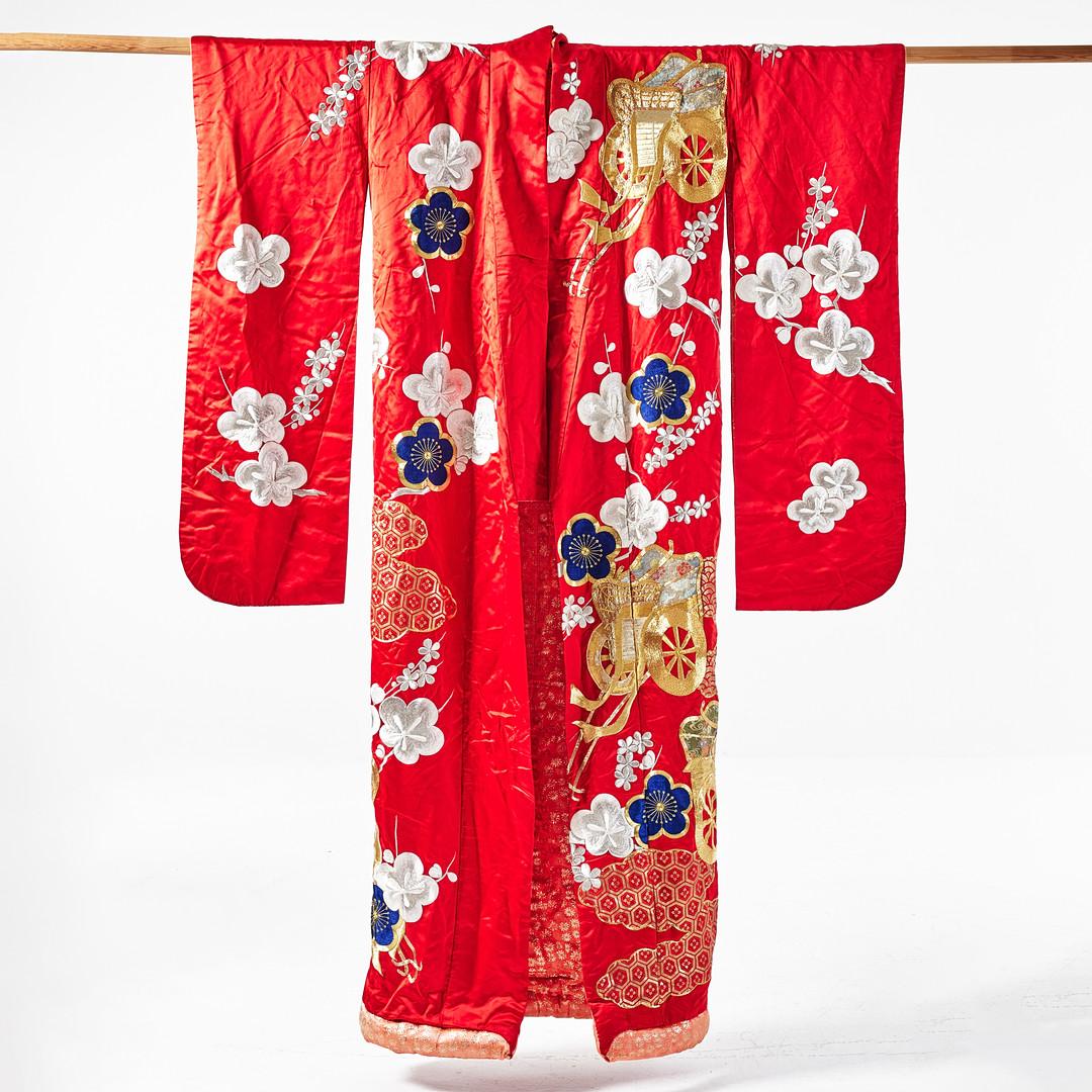 Showa Robe de cérémonie kimono japonaise en brocart de soie en vente