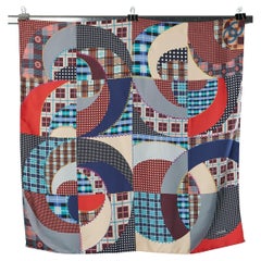 Silk Carré printed scarf with patchwork pattern Chanel