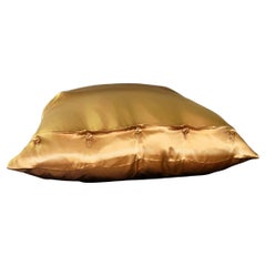 Silk Charmeuse Euro Pillow Sham, Mango Silk, Envelope Cushion Cover