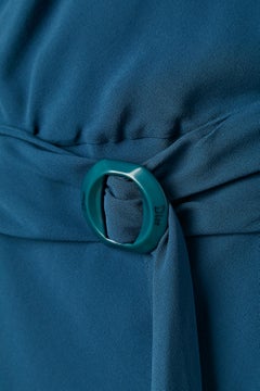 Silk chiffon cocktail dress with peacock embroideries Christian Dior Boutique