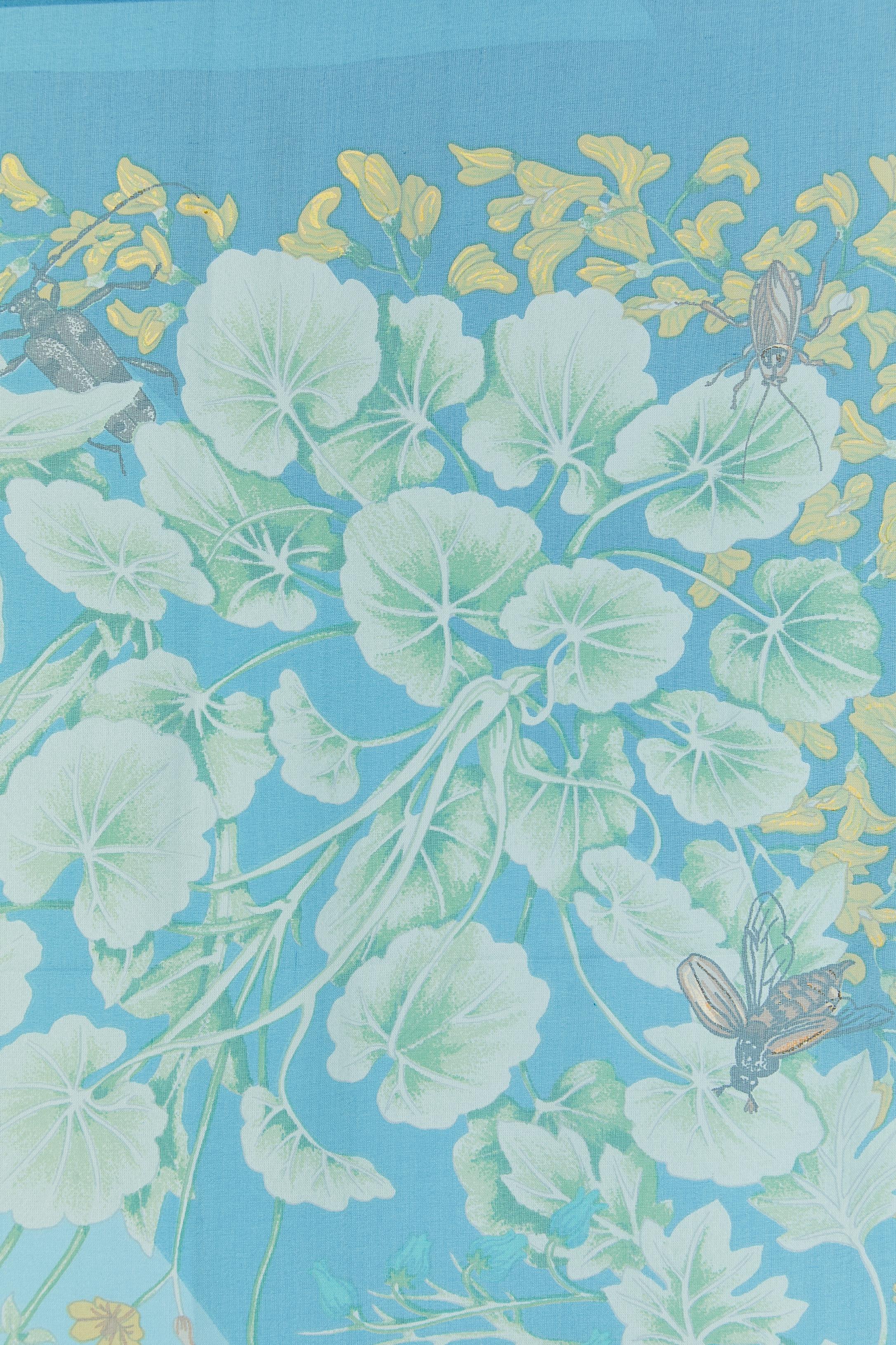 Silk chiffon printed Carré scarf 