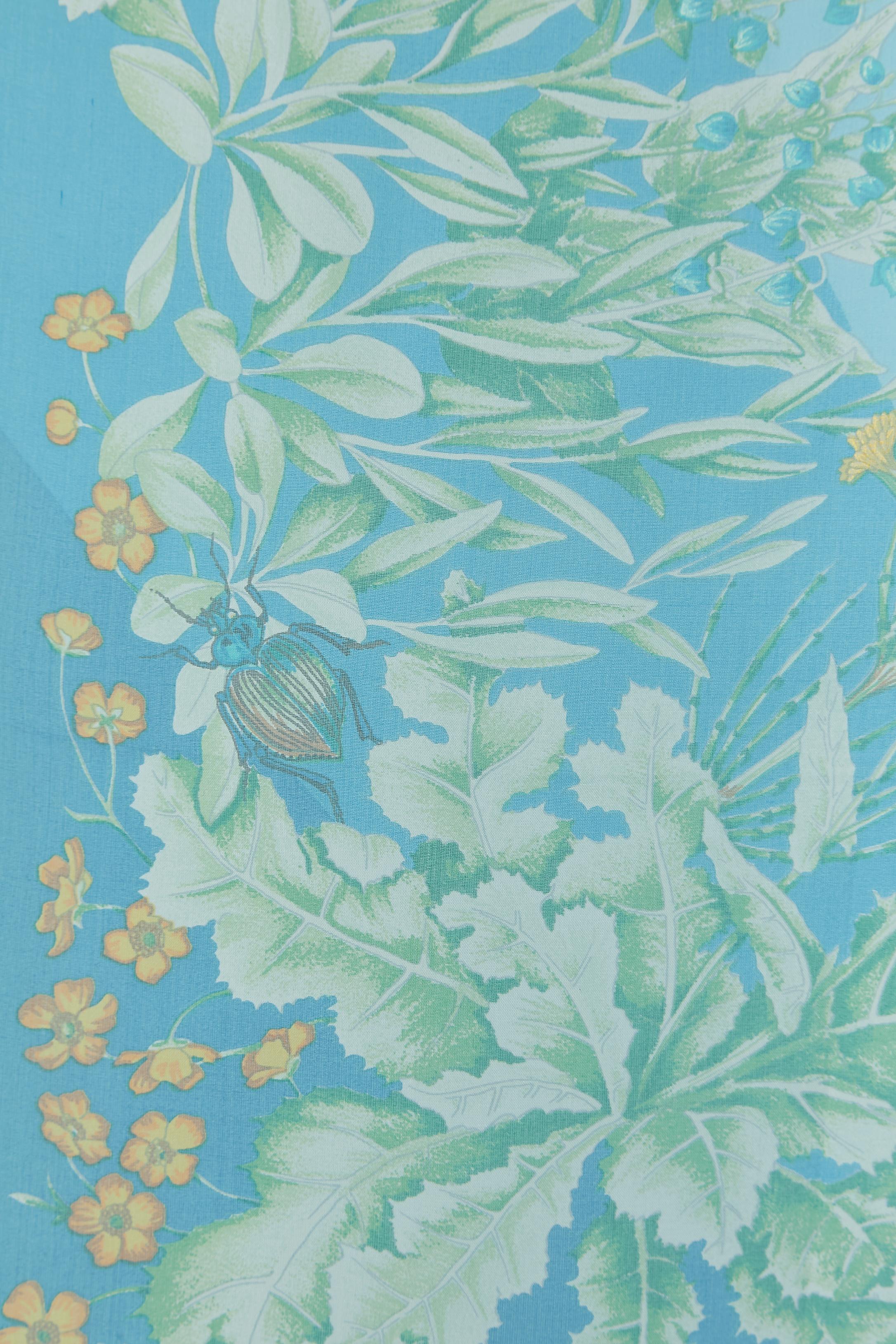 Silk chiffon printed Carré scarf 
