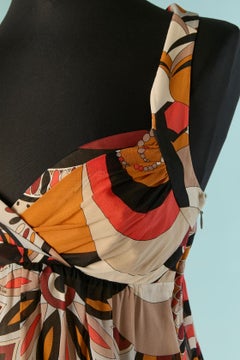 Top estampado de gasa de seda de Emilio Pucci