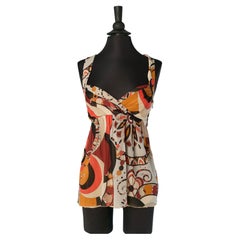 Silk chiffon printed top EMILIO PUCCI