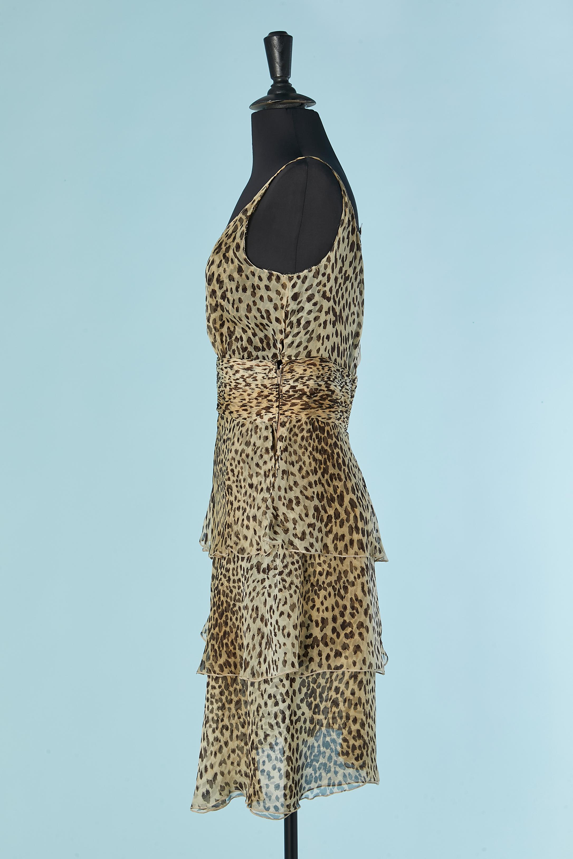 Robe de cocktail sans manches avec imprimé animal VALENTINO Boutique Pour femmes en vente
