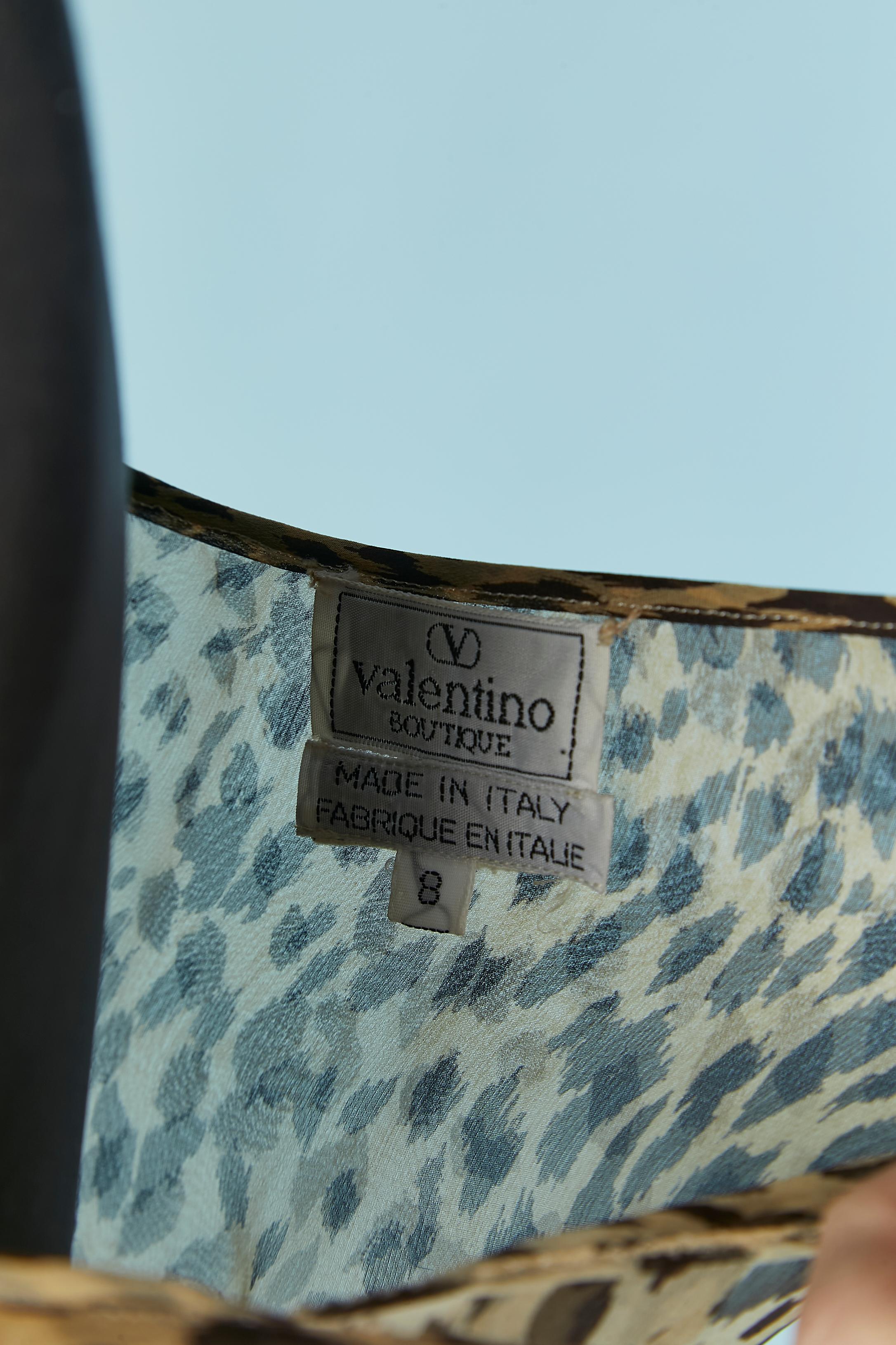 Robe de cocktail sans manches avec imprimé animal VALENTINO Boutique en vente 2