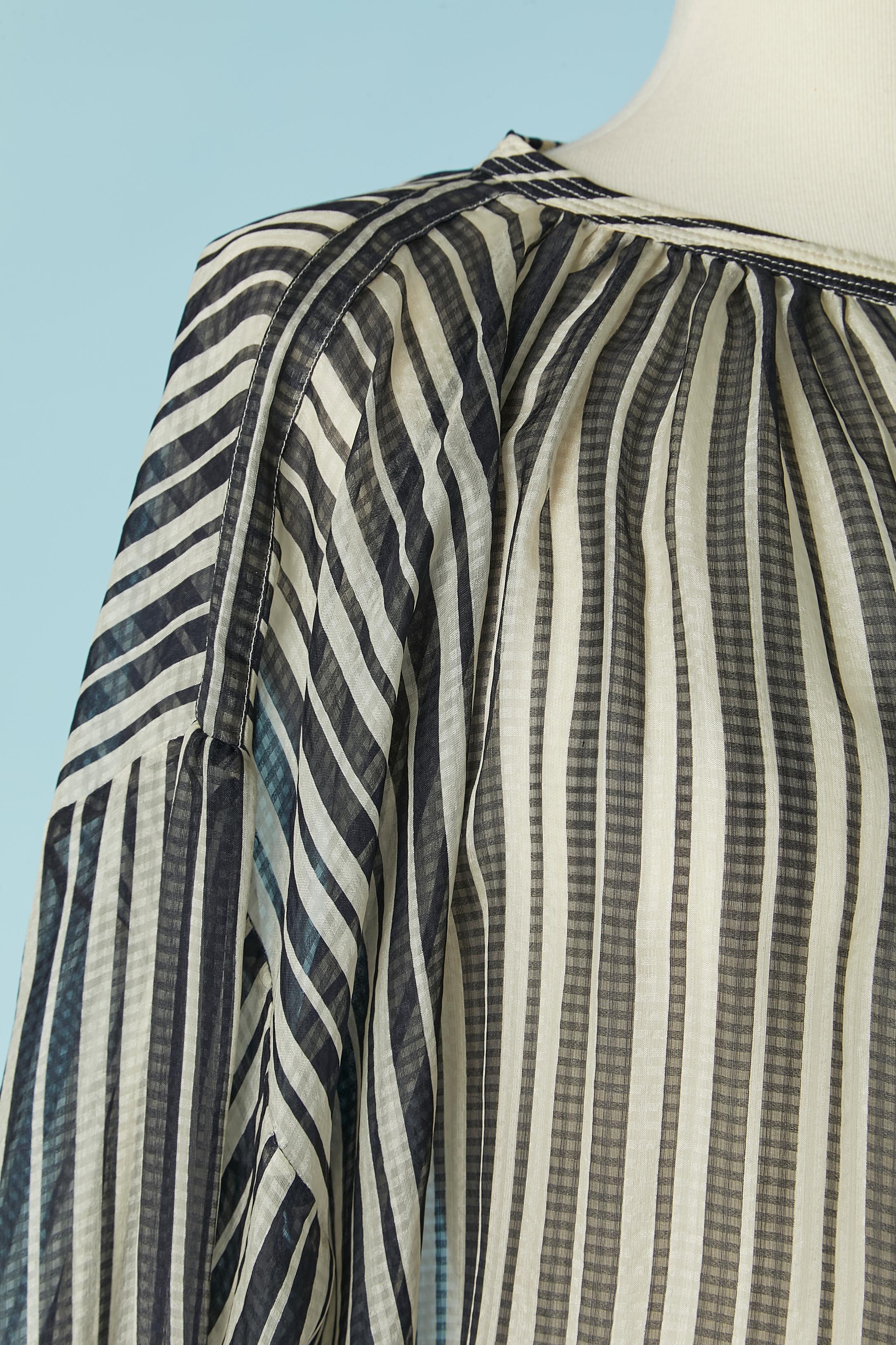Silk chiffon striped shirt BURBERRY BRIT New In New Condition In Saint-Ouen-Sur-Seine, FR