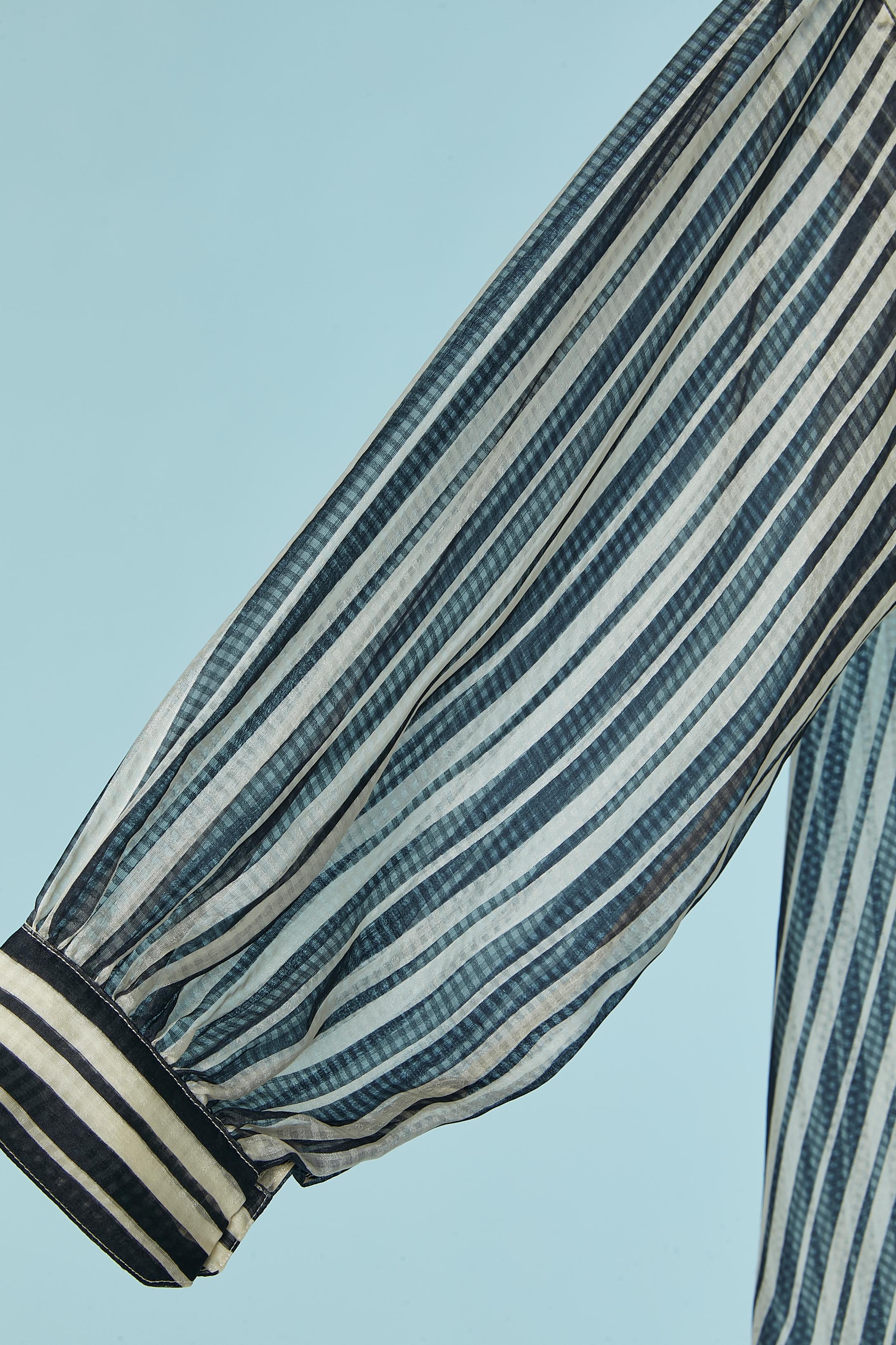 Women's Silk chiffon striped shirt BURBERRY BRIT New