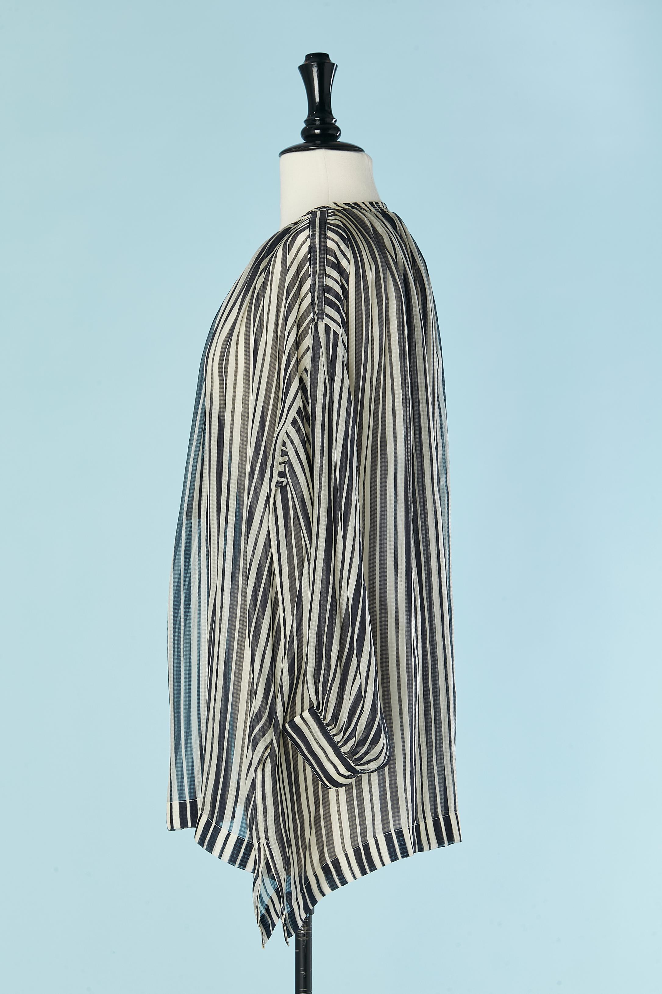 Silk chiffon striped shirt BURBERRY BRIT New 2