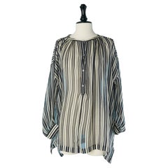 Silk chiffon striped shirt BURBERRY BRIT New