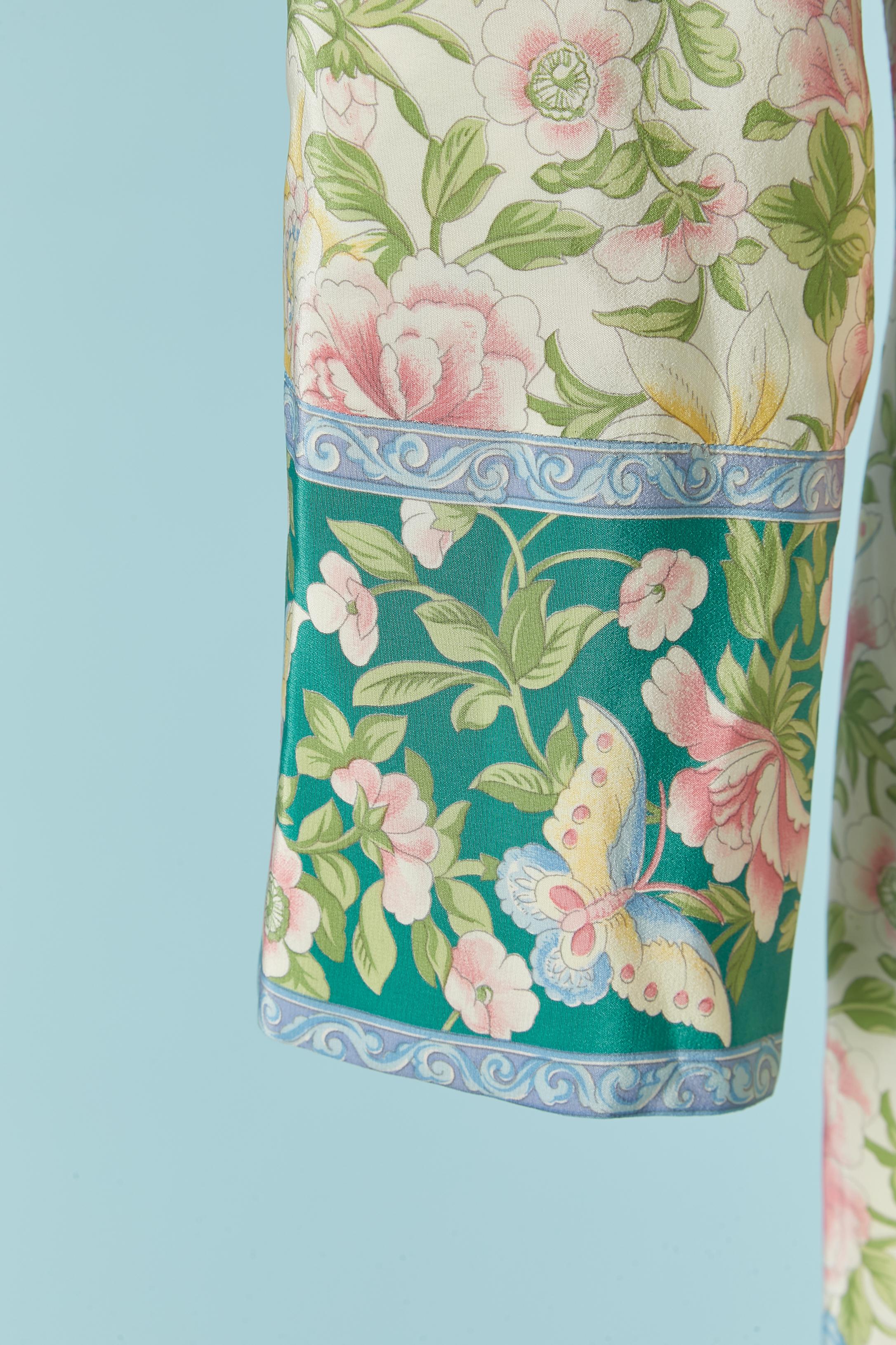 Seidenmantel mit Blumendruck VALENTINO Boutique Damen im Angebot