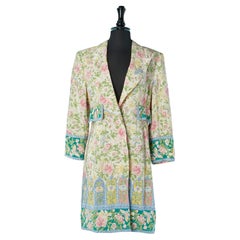 Cappotto in seta con stampa floreale Valentino Boutique