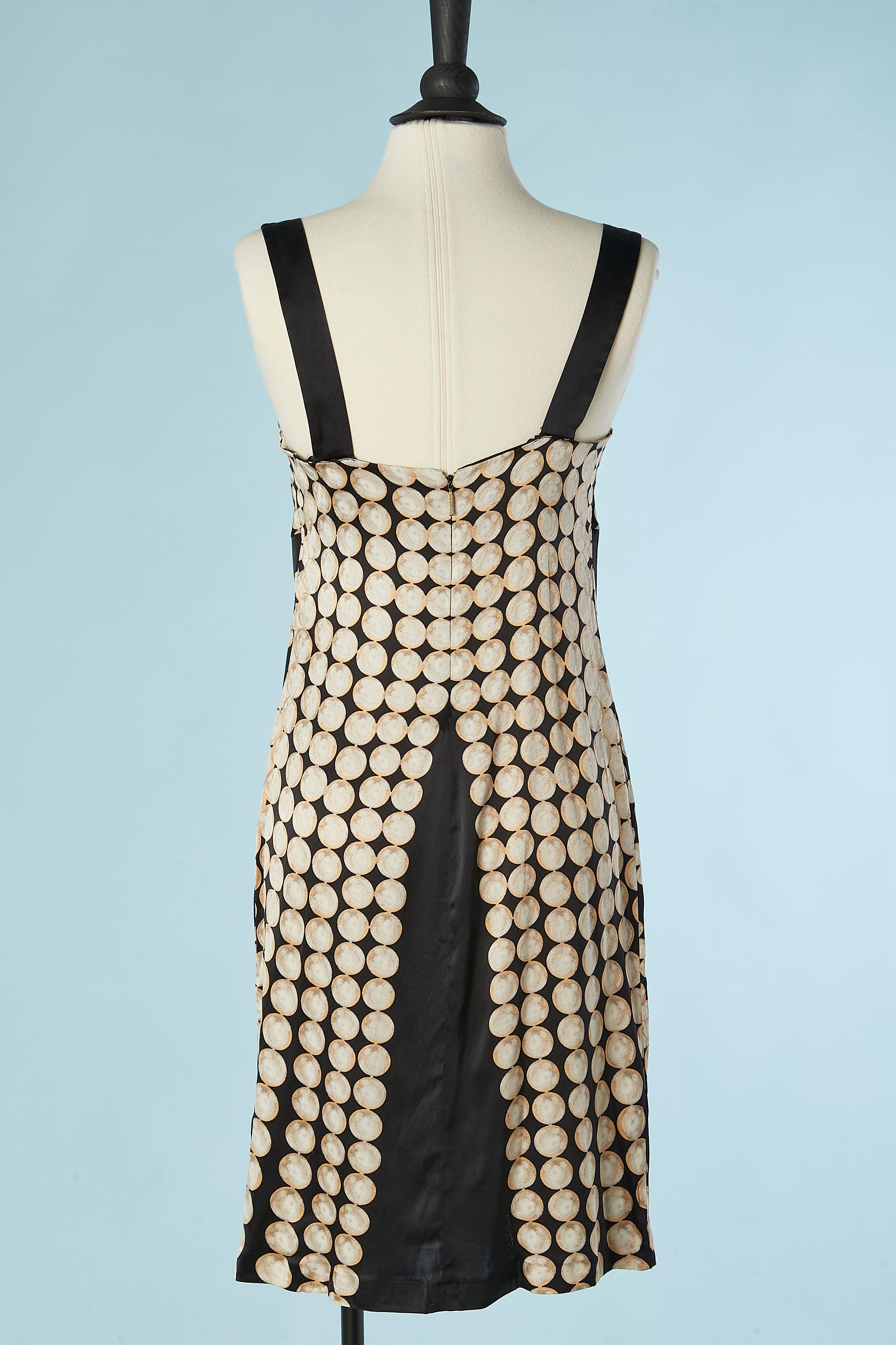 Women's Silk cocktail dress with pearls print Roberto Cavalli  For Sale