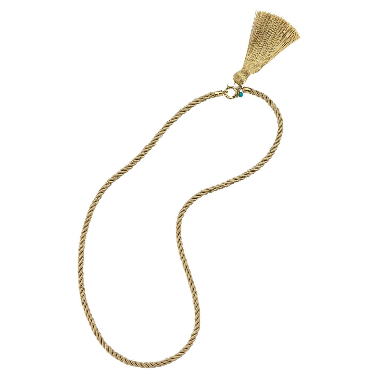 Silk Cord with 14k Gold Clasp