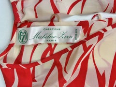 Silk crepe blouse and skirt - France Circa 1980