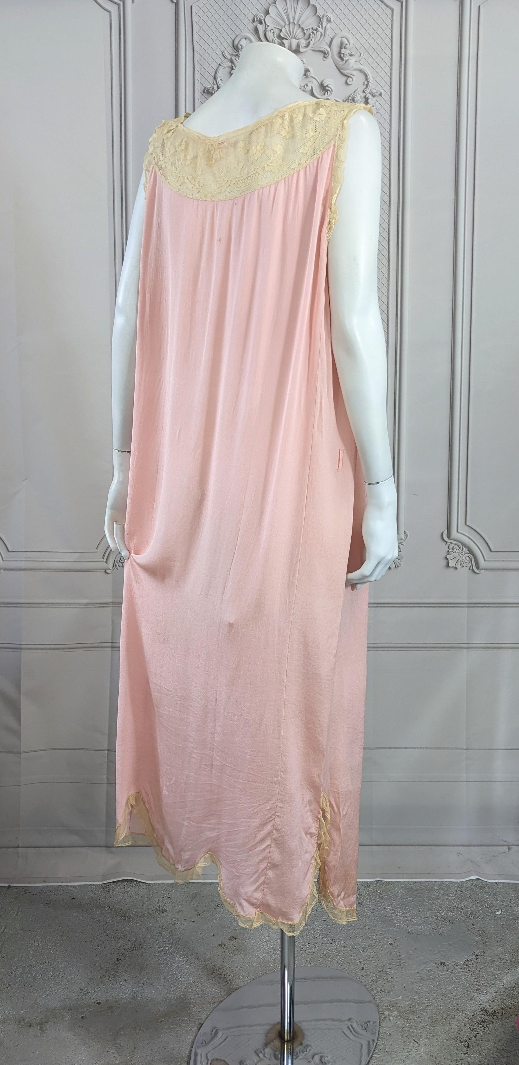 Silk Crepe, Chiffon and Lace Gown, I. Magnin 2