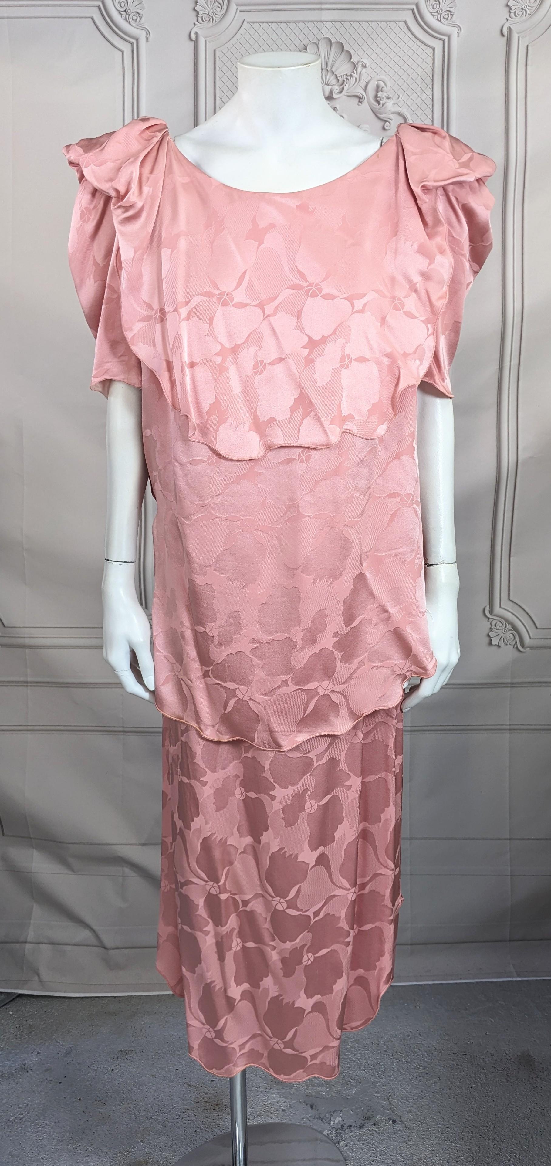 Ensemble en crêpe de soie jacquard en vente 6