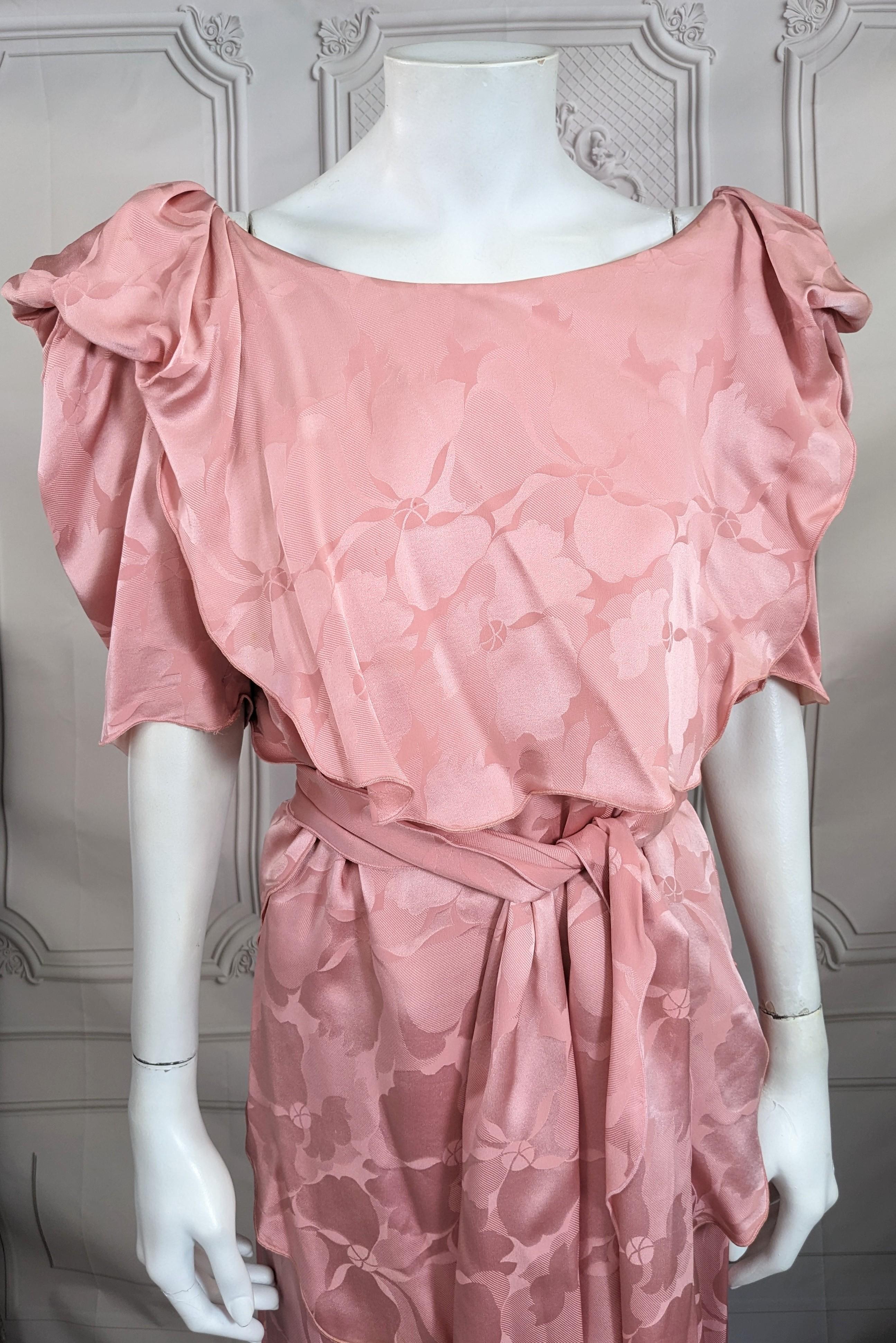 Ensemble en crêpe de soie jacquard en vente 2