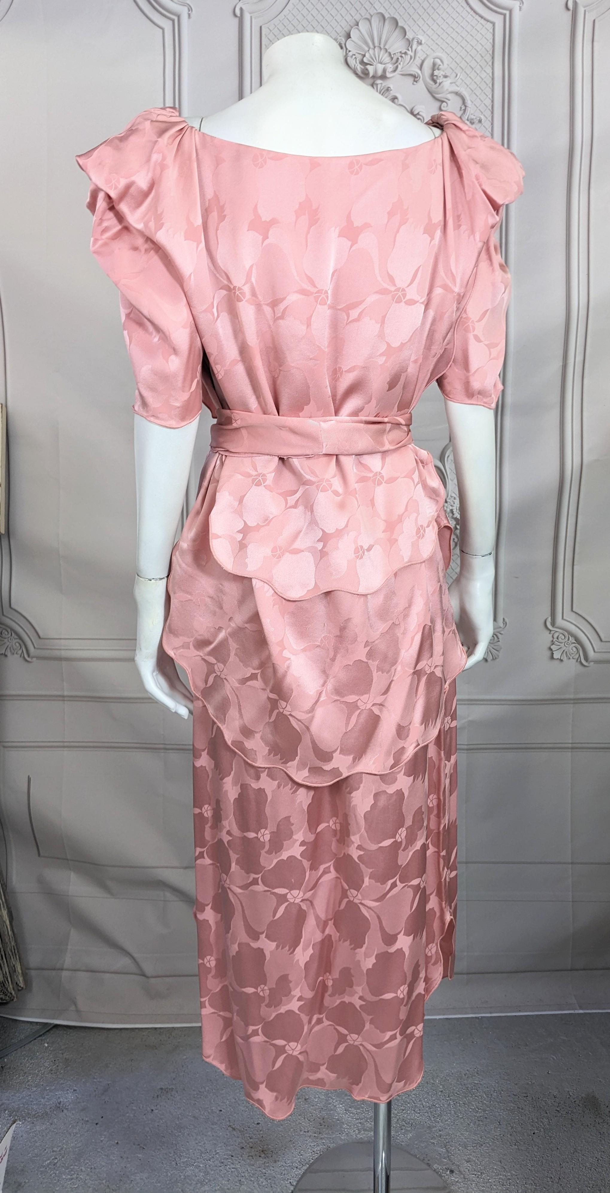Ensemble en crêpe de soie jacquard en vente 3
