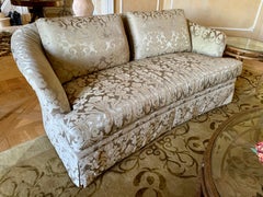 Silk Damask Upholstered Sofa, Ferguson Copeland Two of Two
