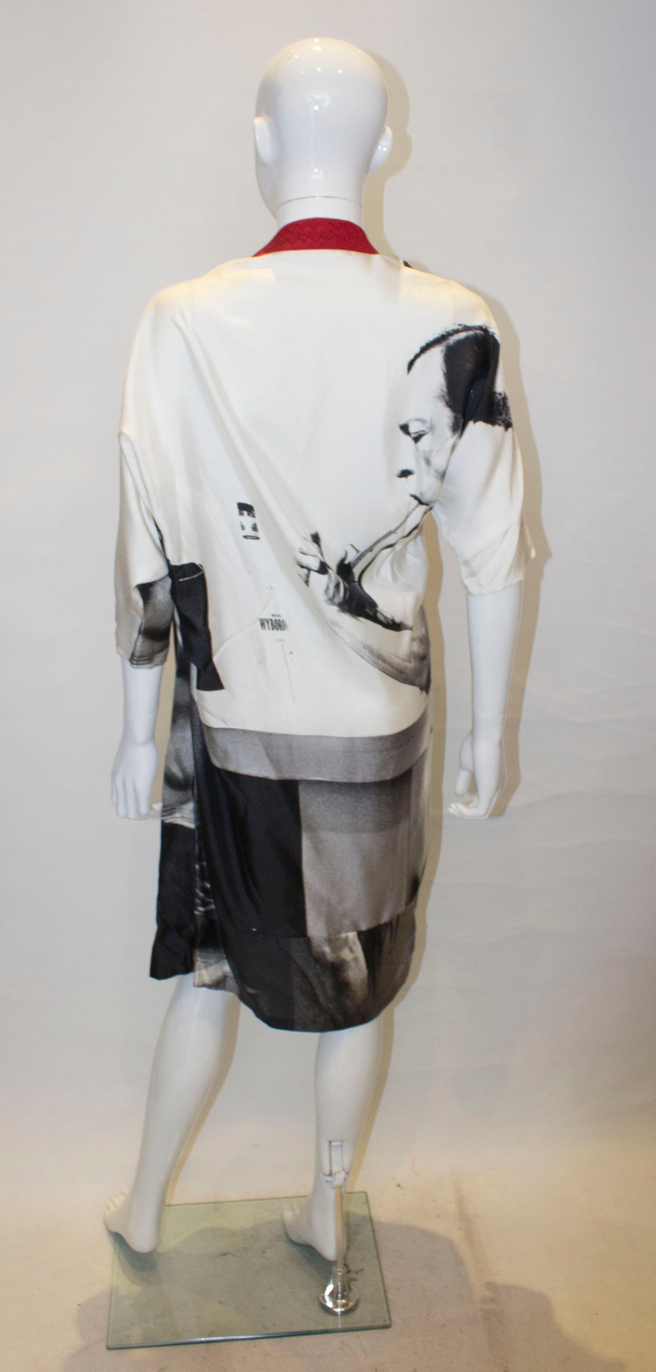 Gray Silk Dress by Couturiere Pagolin For Sale