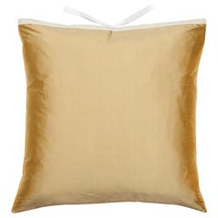 Silk Dupioni Throw Pillow Butter