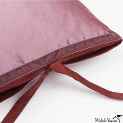 Silk Dupioni Throw Pillow Mauve