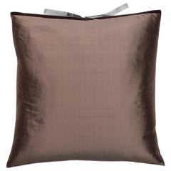 Silk Dupioni Throw Pillow Mudd