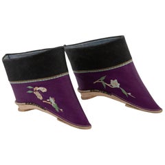 Silk Embroidered Chinese Bound Foot Shoes